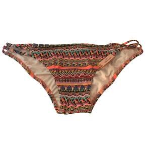 NWT Victoria's Secret Women's Strappy Cheeky Bikini Bottom Multicolor Size Large